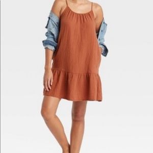 NWT Universal Thread Tiered Gauze Dress/Swim Cover Up XS